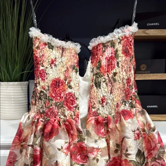 AKIRA KEEP DREAMING WOMANS MINI DRESS XL Dress with Red and Cream Accents - Picture 12 of 17